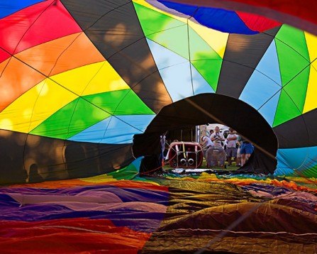 Balloon flight in Flanders