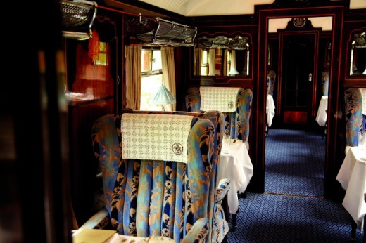 Enjoy a fine dining Champagne lunch aboard the Belmond British Pullman