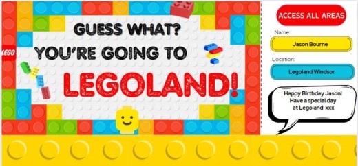 Legoland gift voucher