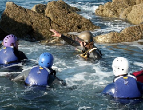 Coasteering in Wales