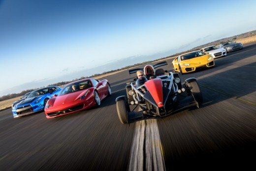 Four Supercar Driving Experience with a Hot Ride