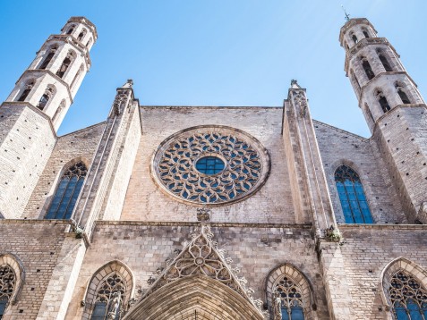 Santa Maria del Mar Basilica and rooftops guided tour