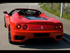 Rear view of a Ferrari 360